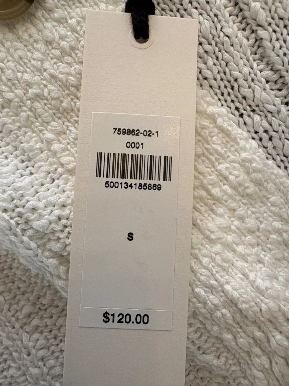 Banana Republic Cream Textured Short Sleeve Button-Down Shirt